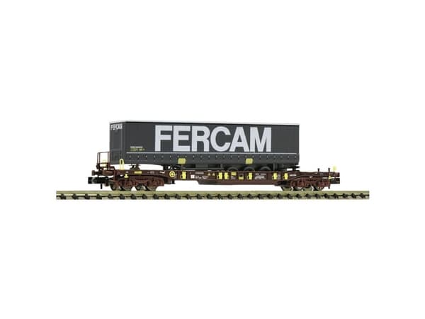 Fleischmann 825060 N taskuvaunu T3 AAE:n toimesta Spedition Fercamin puoliperävaunulla