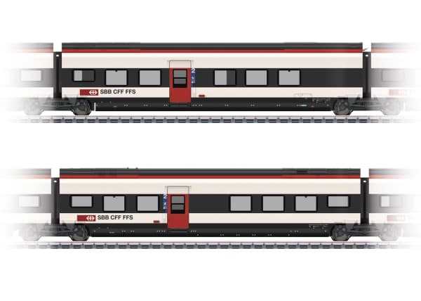 Märklin Add-On Car Set 2 for the Class RABe 501 Giruno, HO (1:87), 15 År, 2 styck