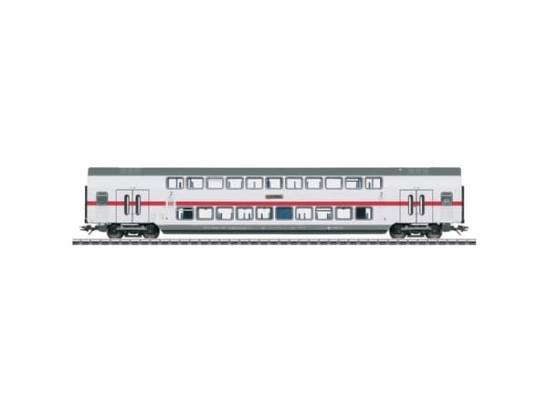 Märklin IC2 Type DBpza 682.2 Bi-Level Intermediate Car, 2nd Class, HO (1:87), 15 år, Lysegrå