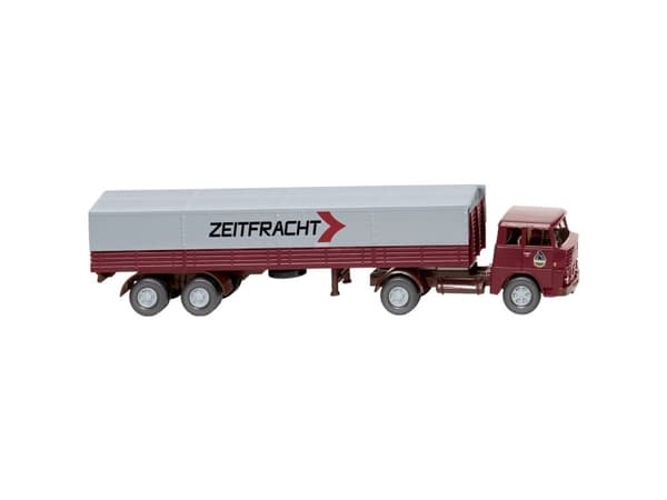 Lastbiler modell H0 Wiking 051407 Henschel plattform Släpvagn lastbil (Henschel) tid frakt