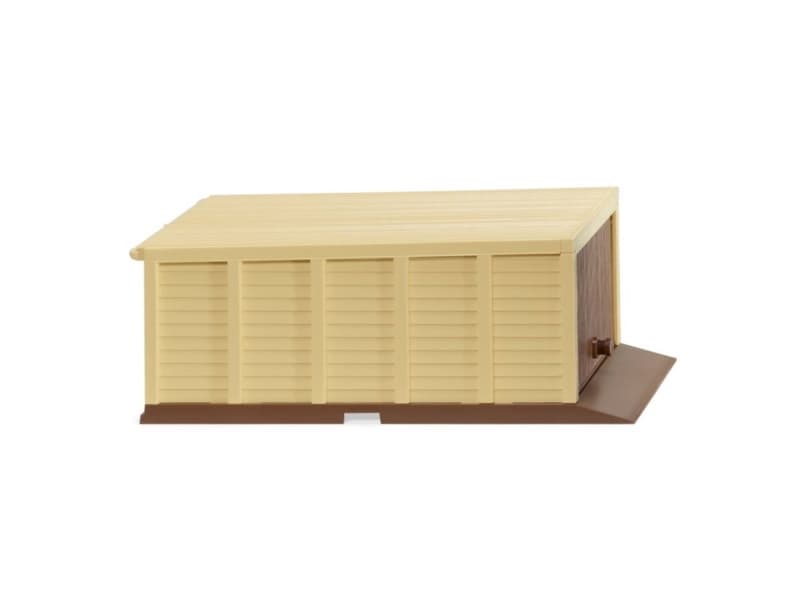 Wiking Selbstbau-Garage (3S) - blassbraun/elfenbein 114003 H0 dekorativa tillbehör Färdig modell