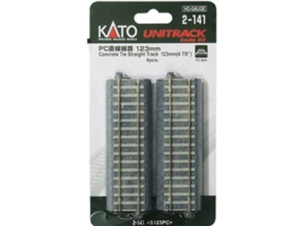 #####H0 Kato Unitrack 2-141 suora 123 mm 4 kpl Kato Unitrack 2-141 suora 123 mm 4 kpl