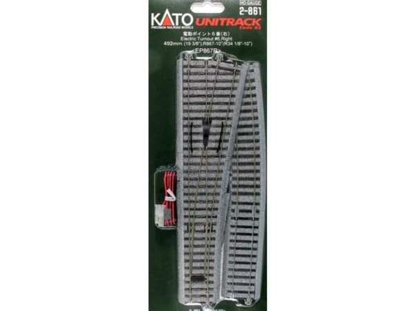 H0 Kato Unitrack 2-861 Spår, höger 492 mm 1 st