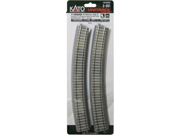 #####H0 Kato Unitrack 2-251 taivutettu 4 kpl