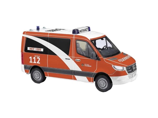 Busch 53459 H0 Mercedes Benz Sprinter lyhyt akseliväli palokunta Berliini