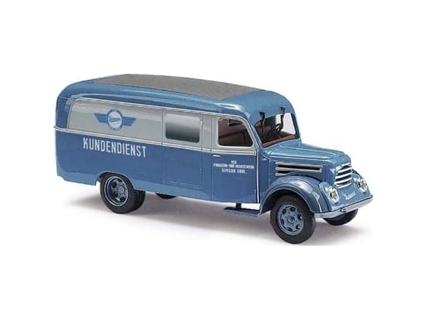 Busch 51818 H0 Lastbiler model Robur Garant K 30 kassevogn Simson Suhl