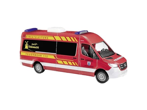 Busch 52617 H0 Udrykningskøretøj model Mercedes Benz Sprinter brandbil