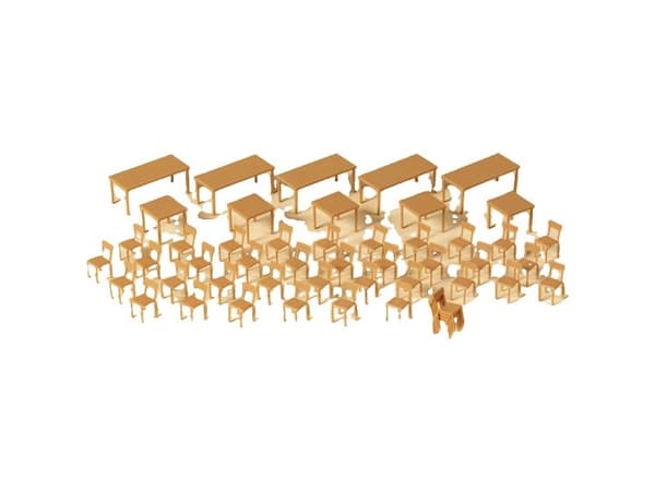 Auhagen 41671, HO (1:87), beige