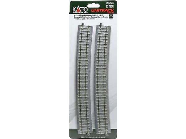 H0 Kato Unitrack 2-331 böjt spår 4 st