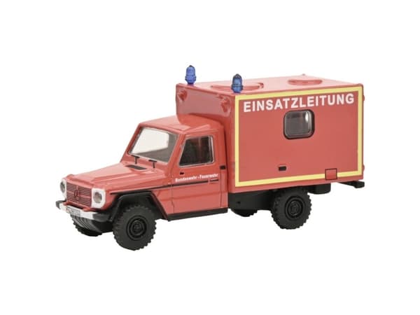 Schuco Mercedes-Benz G, Brannbil, 1:87, Mercedes-Benz G Boxtruck, Gutt, 1 stykker, Oransje