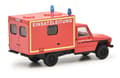 Miniatyrbilde 2 av 4: Schuco Mercedes-Benz G, Brannbil, 1:87, Mercedes-Benz G Boxtruck, Gutt, 1 stykker, Oransje