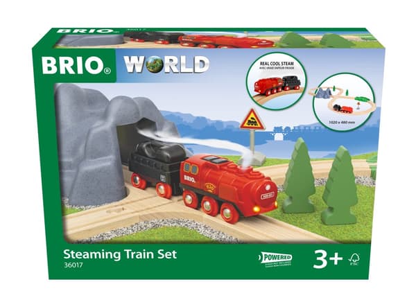 World Damplokomotiv sett BRIO