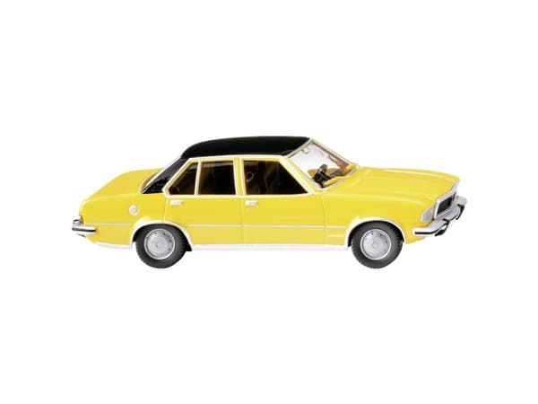 Wiking 0796 05 H0 Personbil model Opel Commodore B, trafikgul