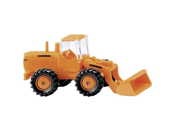 Wiking 0974 03 N Hanomag gummihjullastare orange