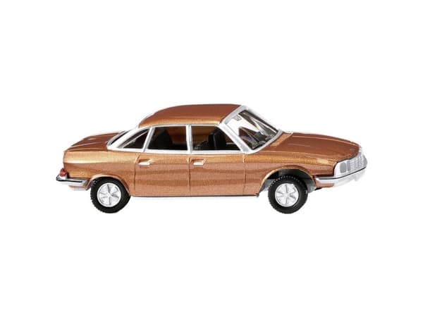 Wiking 0128 48 H0 Personbil model NSU Ro 80 sedan, kobber-metal