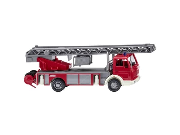 Wiking 061803 H0 Udrykningskøretøj model Mercedes Benz Brandvæsen, Metz DLK 23-12