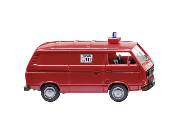 Wiking 060133 H0 Utryckningsfordon modell Volkswagen T3 brandbil lådor