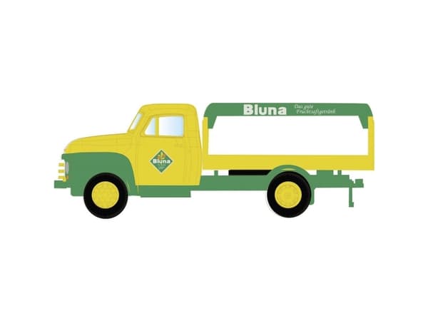 Minis by Lemke LC3237 N Lastbiler model Opel Blitz drikkevarelastvogn Buna