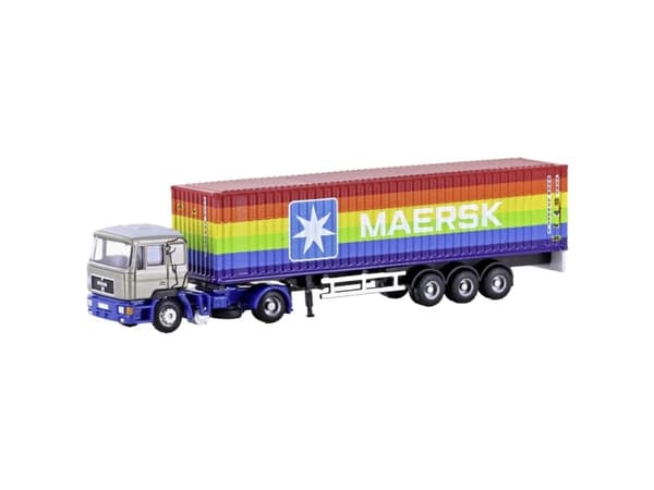 Minis by Lemke LC4066 N Lastbiler model MAN F90 container-sættevogn MAERSK
