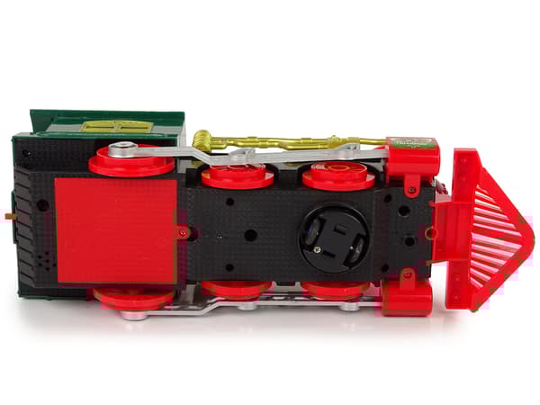 Christmas Locomotive Lights Sound Green Battery Operated
