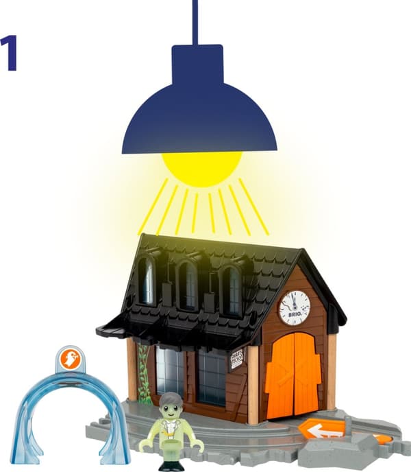 Brio 36007 Smart Tech Sound Spooky togstasjon