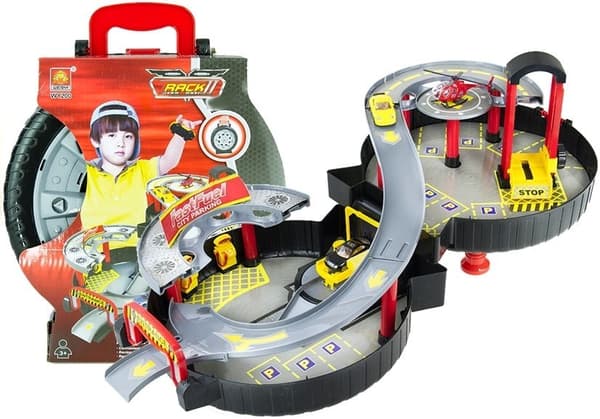 Parkering Bil Garage Kuffert Circle To-niveau
