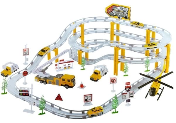 Rail Racing Metal Legetøjsbiler Bane 12km/t