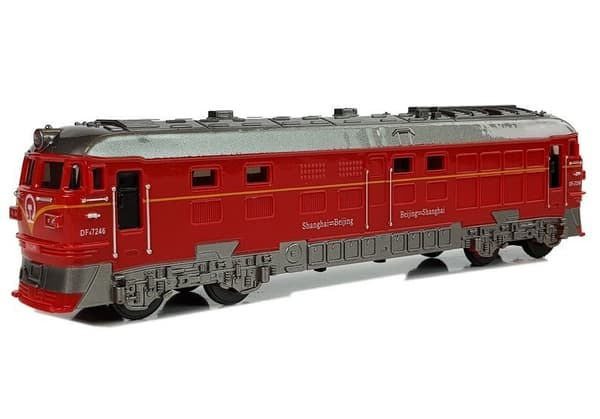 Pendolino Lokomotivtog med Lys- og Lyddrev Rød