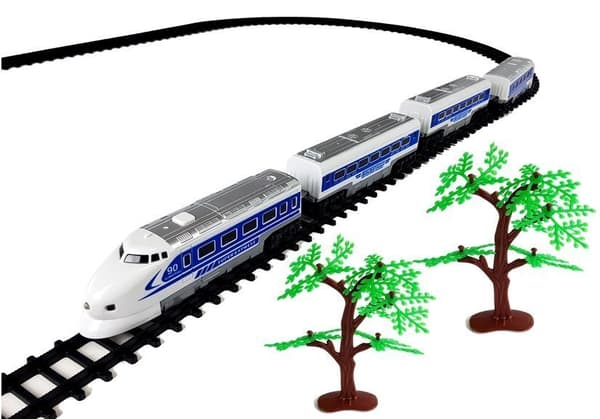 Jernbane Pendolino tog batteridrevne skinner med lyd og lys
