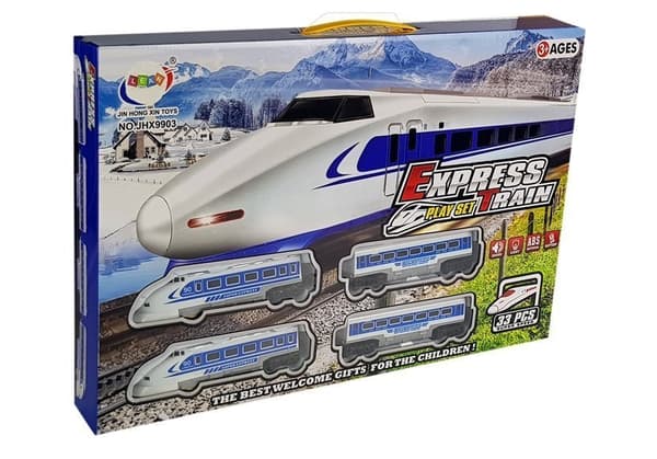 Jernbane Pendolino tog batteridrevne skinner med lyd og lys