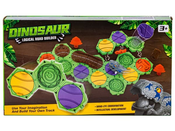 Puslespil, Byg en Dinosaur Track, Rute, Dinosaur Crossing, Blokke, Forhindringsbane