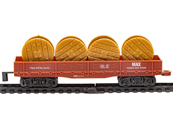 Realistic Rail King - Damplokomotiv + 3 vogne