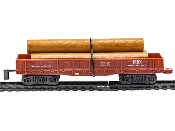 Realistic Rail King - Damplokomotiv + 3 vogne