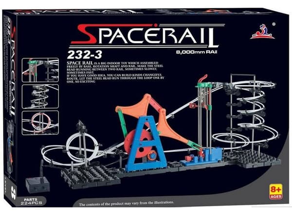 SpaceRail Ball Track - Taso 3 (8 metriä) Ball Rollercoaster