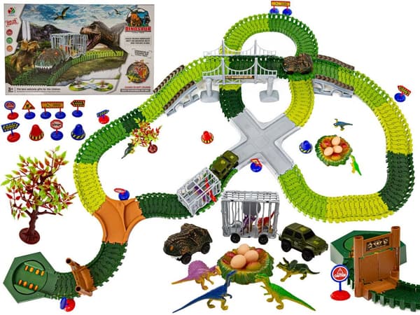 Stor bilvæddeløbsbane - Dinosaur Park 240 El