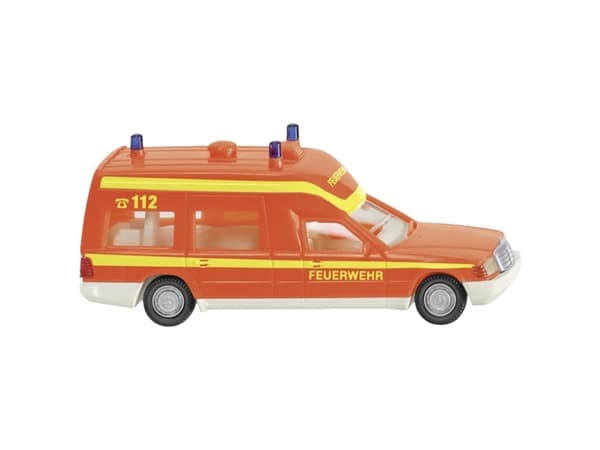 Wiking 060701 H0 Udrykningskøretøj model Mercedes Benz Binz, brandvæsen - ambulance