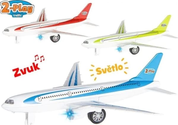 Hipo Plane metall św/dźw 18,5cm 6st/låda 510301