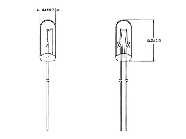 Barthelme 21616500 Specialglødelamp Klar T1 1/4 WT 16 V 50 mA 1 Set