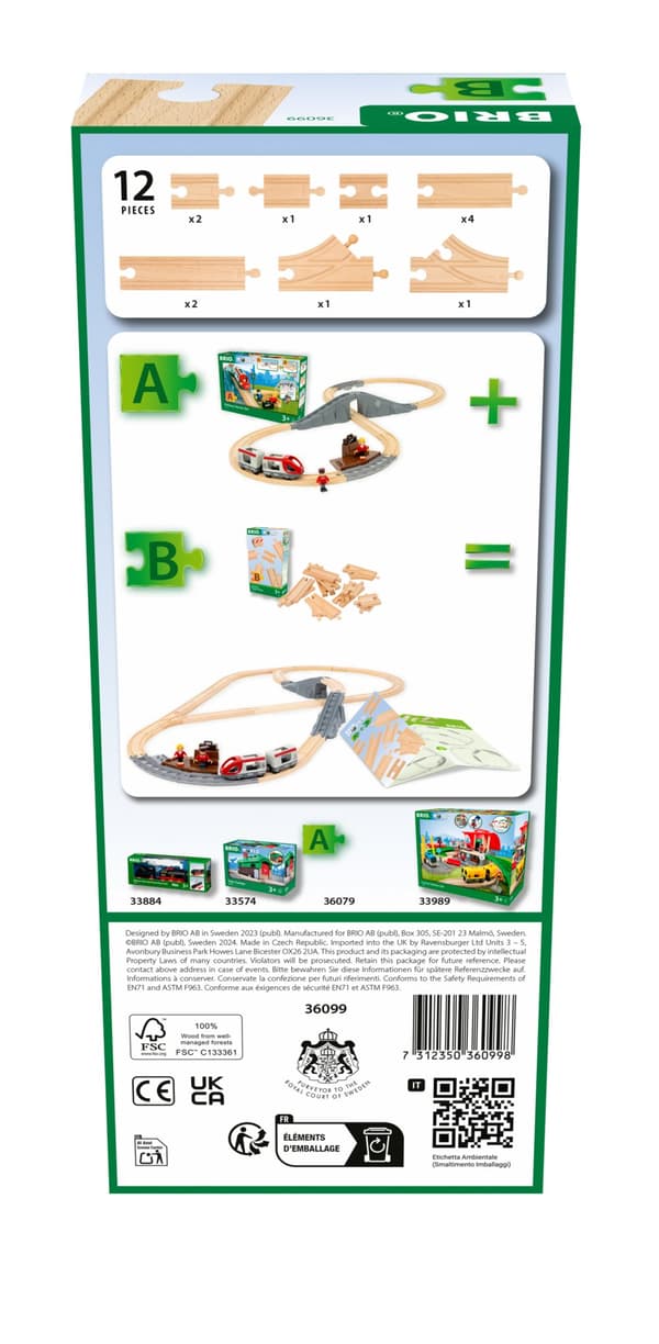 Togskinner Startsett Togbane Brio (36099)
