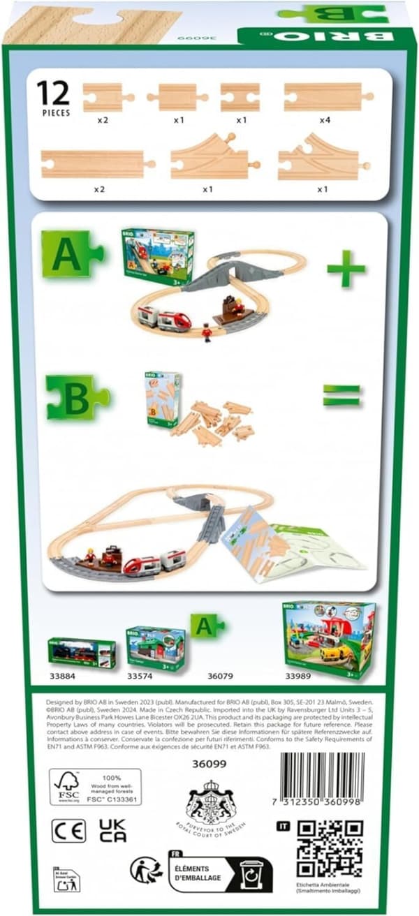 BRIO 36099 - Startsett for spor 2.0