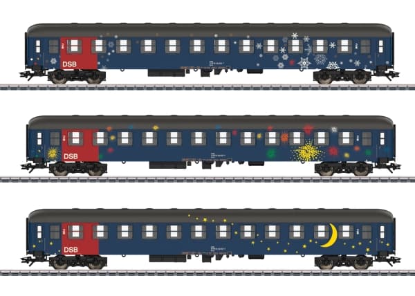 Märklin 42698, Mallijuna, Valmiiksi koottu, HO (1:87), DSB, Kaikki, 3 kpl