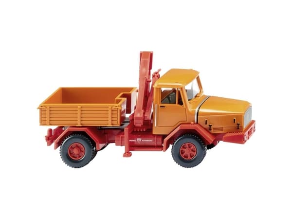 Wiking 049305 H0 Trucks modell Faun Tung lastbil - gul-orange