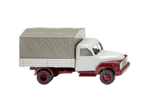 Wiking 034504 H0 Lastbiler model Hanomag L 28 lastvogn - vinduesgrå