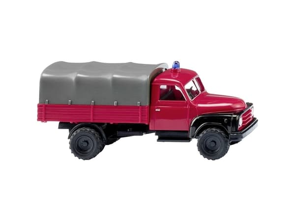 Wiking 034505 H0 Utryckningsfordon modell Hanomag Fire Department L 28 lastbil för bil