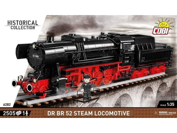 COBI DR BR 52 Steam Locomotive, Byggeklosser, 10 år, 2476 stykker