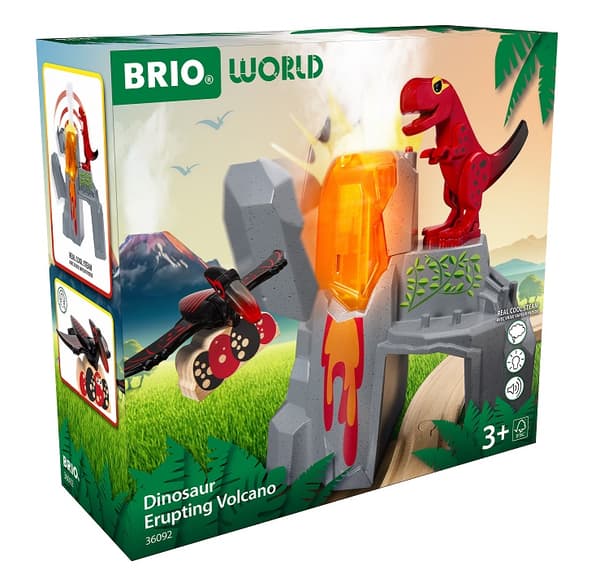 Dinosaurier med Vulkan (36092) Brio