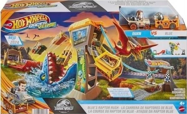 Mattel Hot Wheels Racerverse lenktynių trasa Jurassic World