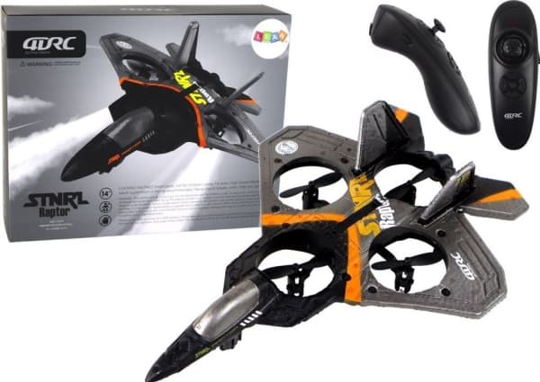 Fjernkontroll Plane LeanToys Fjernkontroll Plane Fighter R/C Sølv