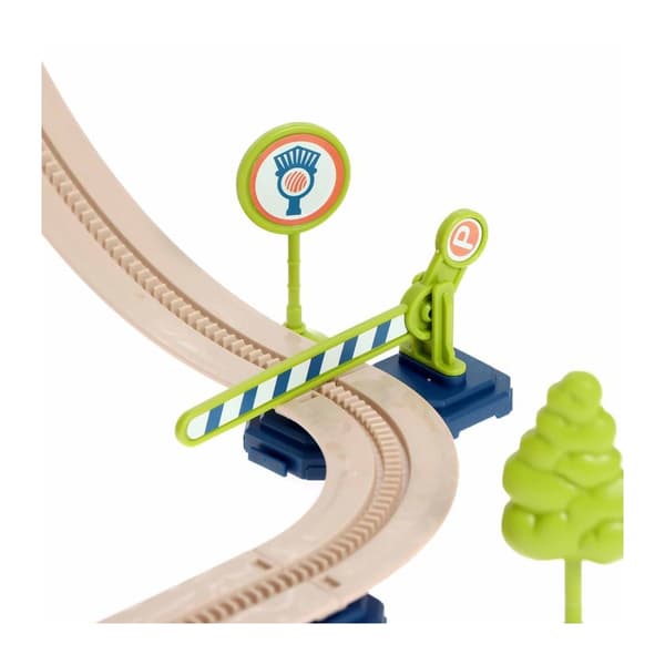WOOPIE Electric Train 2 i 1 foldbar til en kuffert 87 stk. - Længde 3,5 m