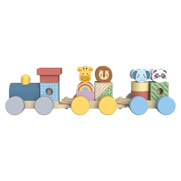 TOOKY TOY Trætog med dyreklodser Montessori-puslespil